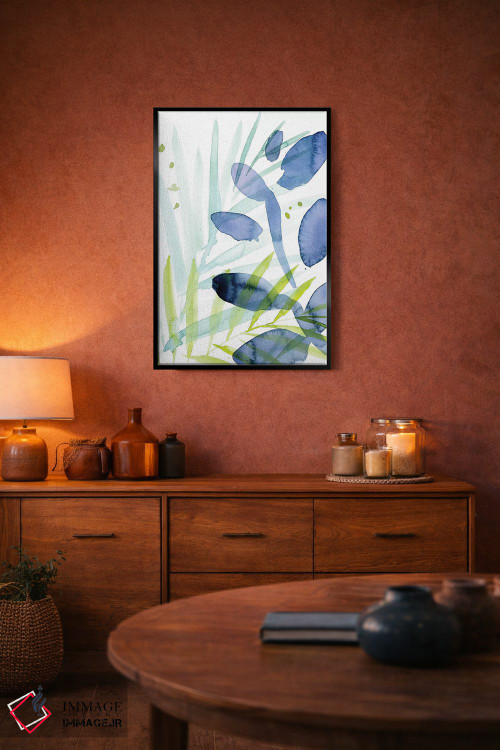 تابلو انتزاعی نخل های ملکه یک اثر جنیفر پکستون پارکر - D5B