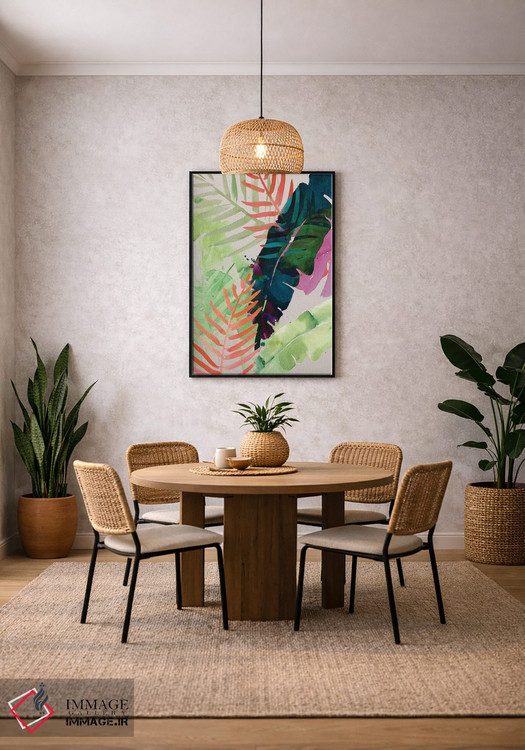 تابلو دکوراتیو نخل های برقی دو اثر جنیفر پکستون پارکر - D4B