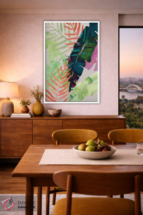 تابلو دکوراتیو نخل های برقی دو اثر جنیفر پکستون پارکر - D6W