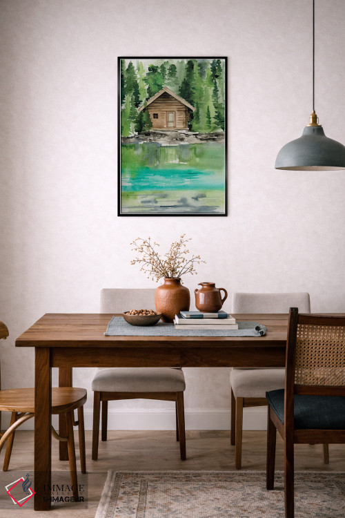 تابلو دکوراتیو منظره های دریاچه دو اثر جنیفر پکستون پارکر - D6B