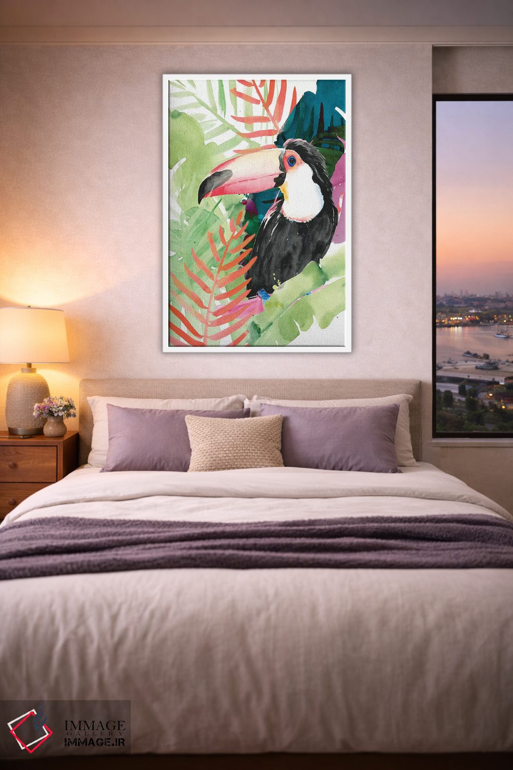 تابلو دکوراتیو نخل های توکان یک اثر جنیفر پکستون پارکر - D3W