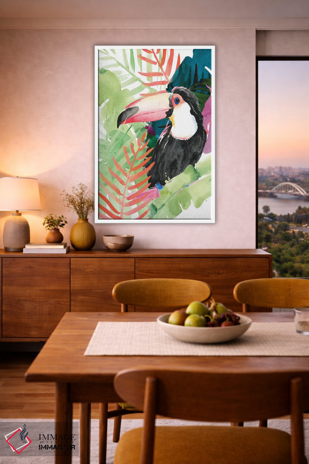 تابلو دکوراتیو نخل های توکان یک اثر جنیفر پکستون پارکر - D6W