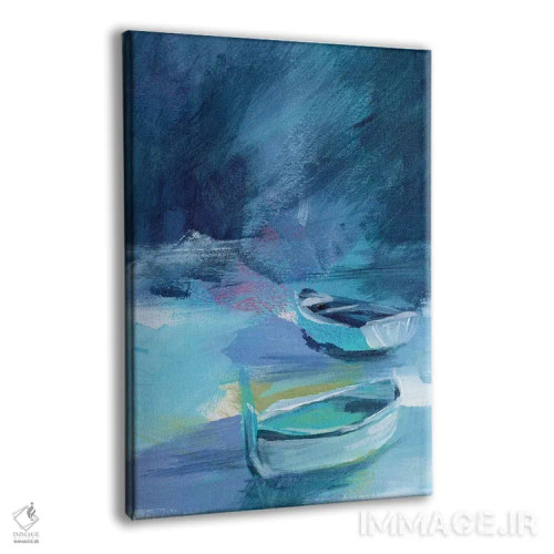تابلو دکوراتیو قایق های خلیج کوچک ۲ اثر جنیفر پکستون پارکر - نمای پرسپکتیو محصول