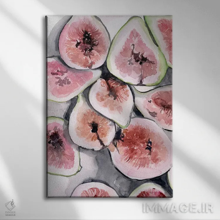 تابلو دکوراتیو برش های میوه ۲ اثر جنیفر پکستون پارکر - نمای روبهرو روی دیوار