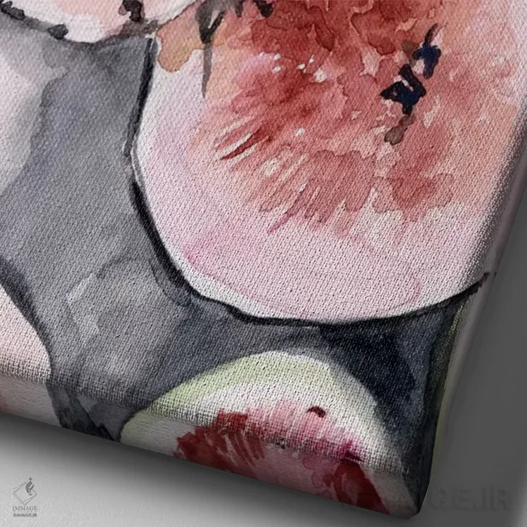 تابلو دکوراتیو برش های میوه ۲ اثر جنیفر پکستون پارکر - نمای نزدیک بافت بوم