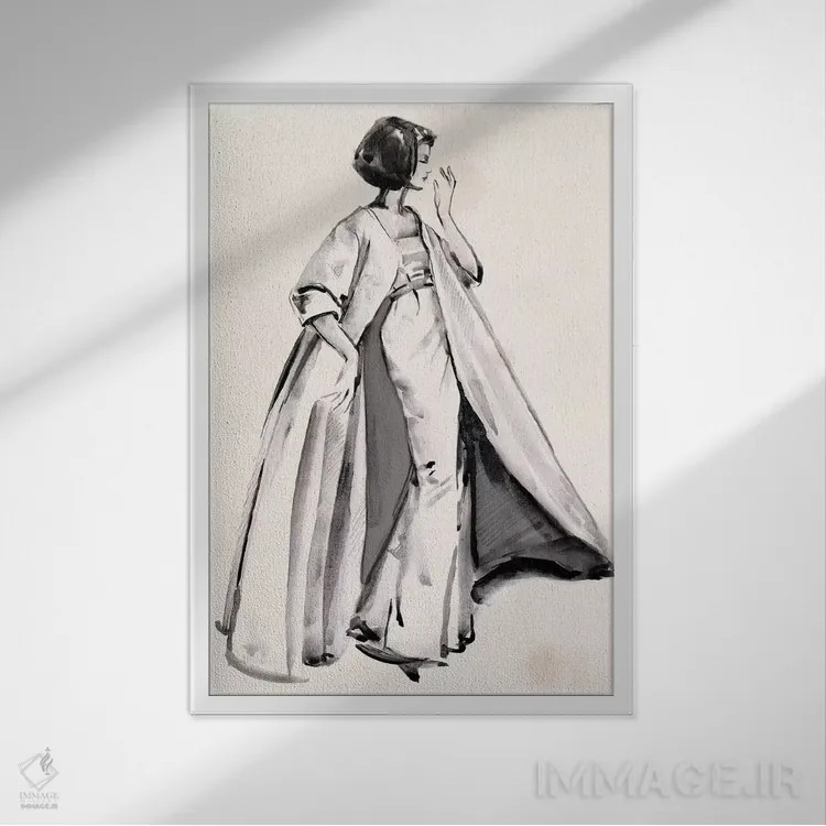 تابلو دکوراتیو نگاه برنده ۲ اثر جنیفر پکستون پارکر - نمای قابدار سفید