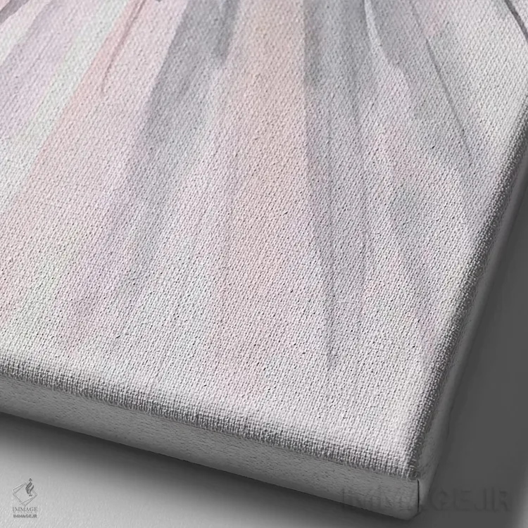 تابلو دکوراتیو رقاص باله با آبرنگ ۱ اثر جنیفر پکستون پارکر - نمای نزدیک بافت بوم