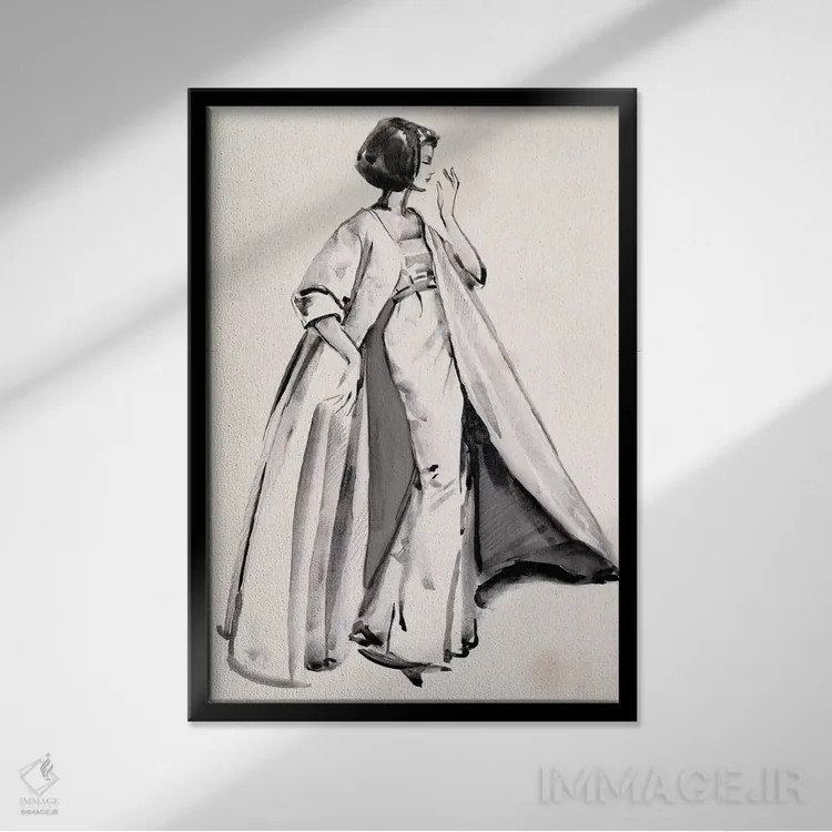 تابلو دکوراتیو نگاه برنده ۲ اثر جنیفر پکستون پارکر - نمای قابدار مشکی