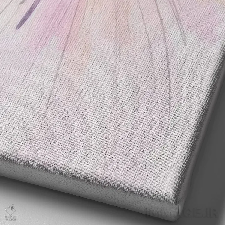 تابلو دکوراتیو رقاص باله با آبرنگ ۲ اثر جنیفر پکستون پارکر - نمای نزدیک بافت بوم