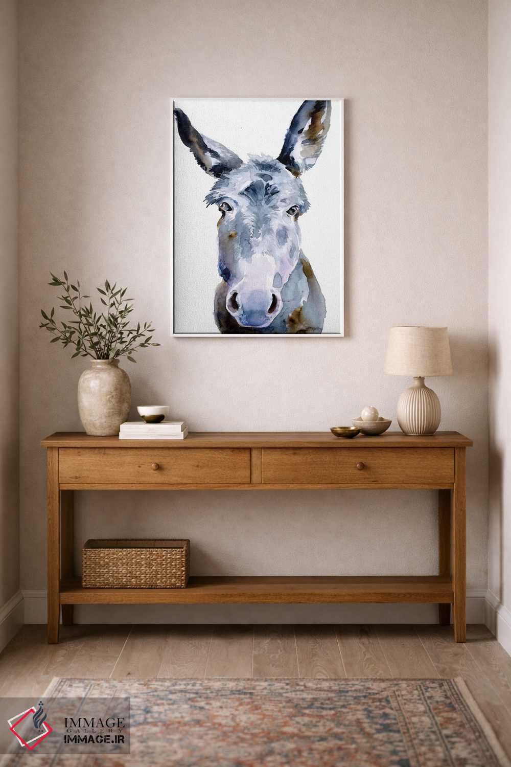 تابلو دکوراتیو الاغ دوست داشتنی ۲ اثر جنیفر پکستون پارکر - D1W