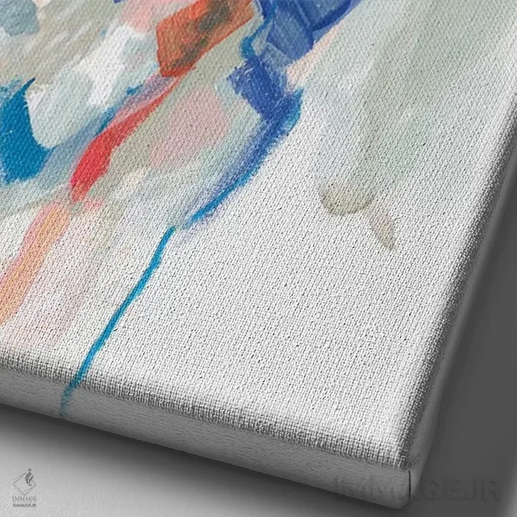 تابلو دکوراتیو مزرعه فلورسنت ۱ اثر جنیفر پکستون پارکر - نمای نزدیک بافت بوم