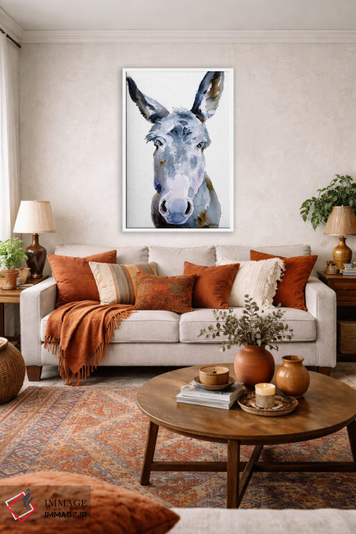 تابلو دکوراتیو الاغ دوست داشتنی ۲ اثر جنیفر پکستون پارکر - D2W