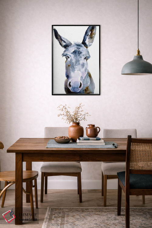 تابلو دکوراتیو الاغ دوست داشتنی ۲ اثر جنیفر پکستون پارکر - D6B