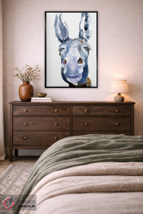 تابلو دکوراتیو الاغ دوست داشتنی ۱ اثر جنیفر پکستون پارکر - D6B