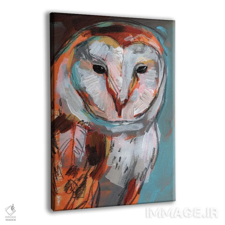 تابلو دکوراتیو جغد اپتیکی ۱ اثر جنیفر پکستون پارکر - نمای پرسپکتیو محصول