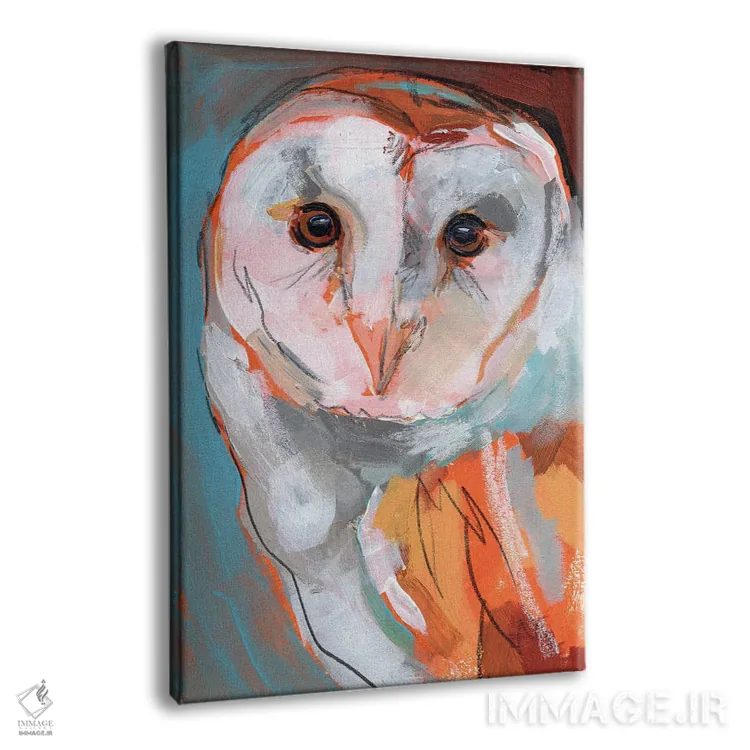 تابلو دکوراتیو جغد اپتیکی ۲ اثر جنیفر پکستون پارکر - نمای پرسپکتیو محصول