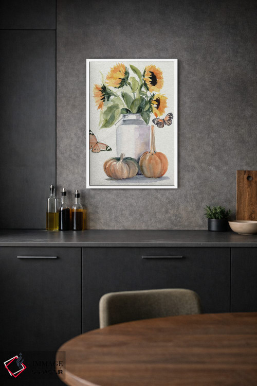 تابلو دکوراتیو آفتابگردان های پاییزی ۲ اثر جنیفر پکستون پارکر - D1W