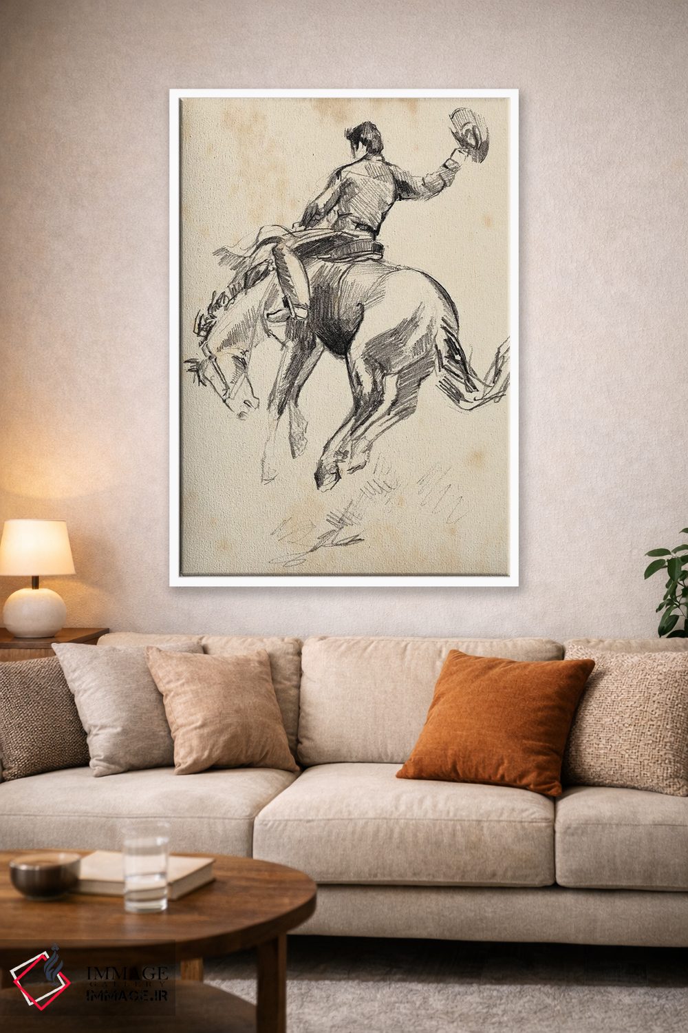 تابلو مینیمال پادشاه رودئو ۲ اثر جنیفر پکستون پارکر - D1W