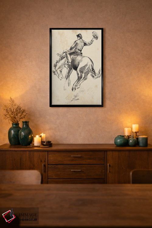 تابلو مینیمال پادشاه رودئو ۲ اثر جنیفر پکستون پارکر - D2B