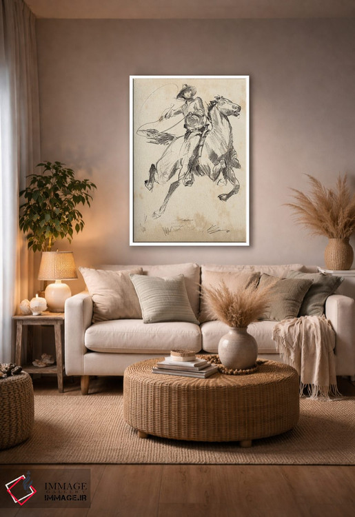 تابلو مینیمال پادشاه رودئو ۱ اثر جنیفر پکستون پارکر - D3W