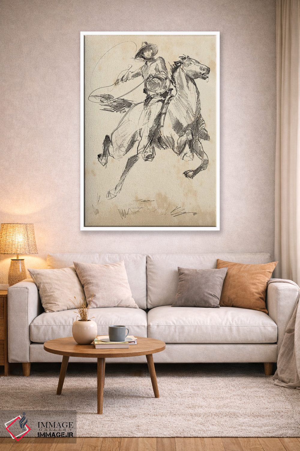 تابلو مینیمال پادشاه رودئو ۱ اثر جنیفر پکستون پارکر - D1W