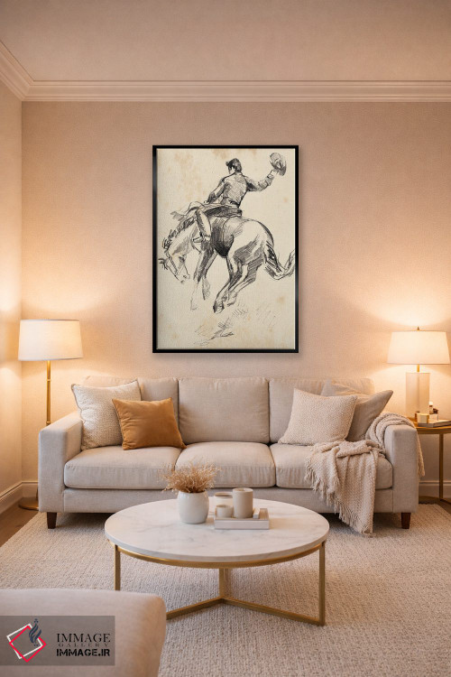 تابلو مینیمال پادشاه رودئو ۲ اثر جنیفر پکستون پارکر - D5B