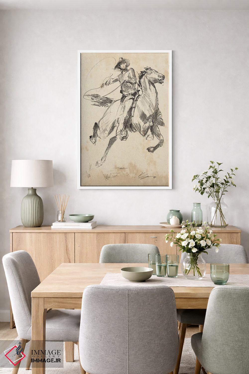 تابلو مینیمال پادشاه رودئو ۱ اثر جنیفر پکستون پارکر - D6W