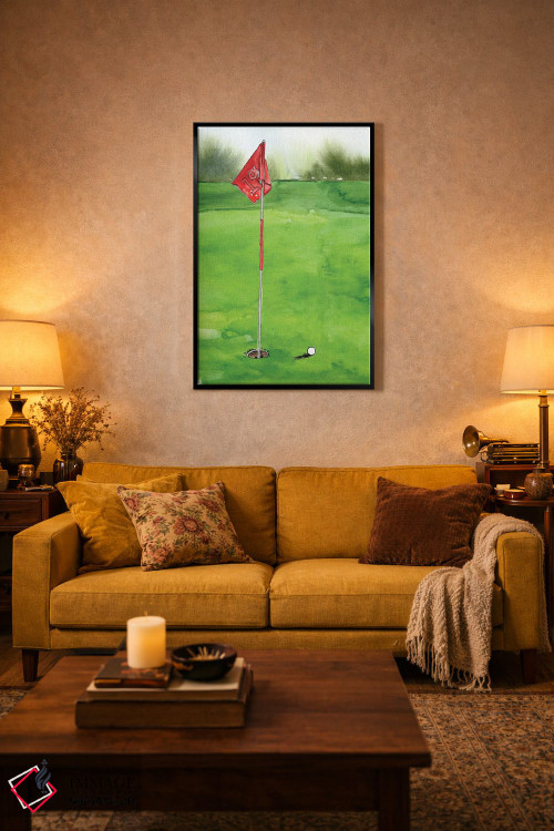 تابلو دکوراتیو زمان شروع بازی گلف ۱ اثر جنیفر پکستون پارکر - D3B