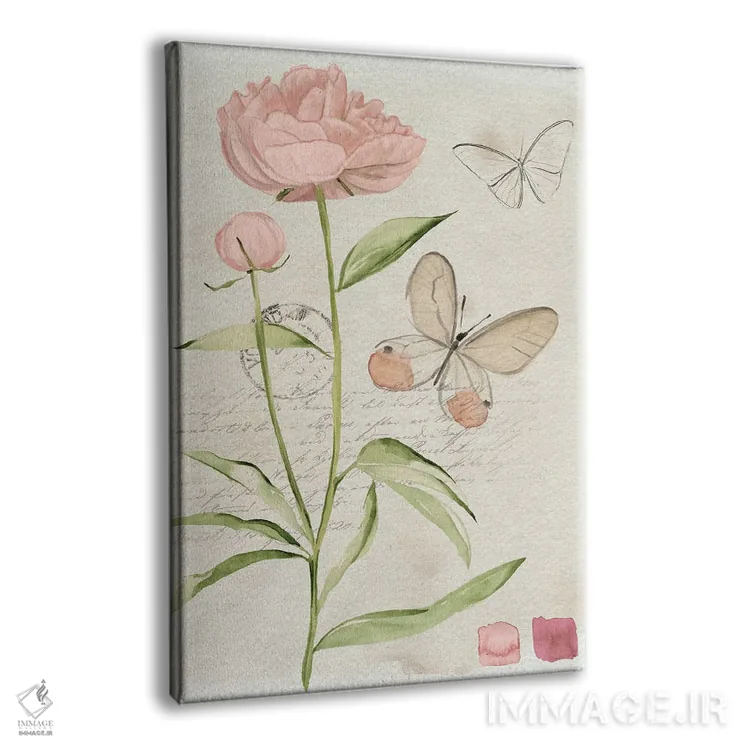 تابلو دکوراتیو گل های یادداشت مزرعه ۲ اثر جنیفر پکستون پارکر - نمای پرسپکتیو محصول