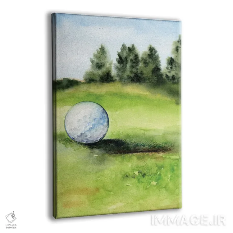 تابلو دکوراتیو زمان شروع بازی گلف ۲ اثر جنیفر پکستون پارکر - نمای پرسپکتیو محصول