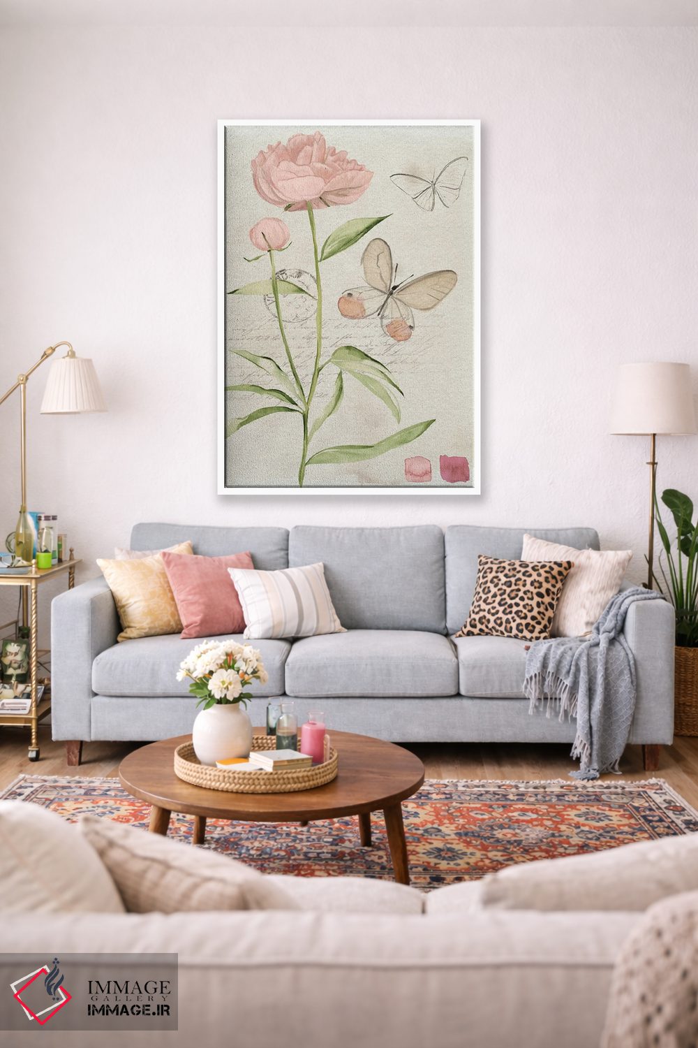 تابلو دکوراتیو گل های یادداشت مزرعه ۲ اثر جنیفر پکستون پارکر - D1W