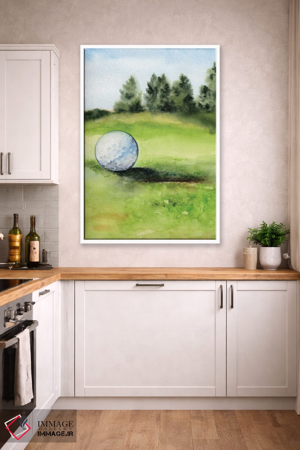 تابلو دکوراتیو زمان شروع بازی گلف ۲ اثر جنیفر پکستون پارکر - D3W