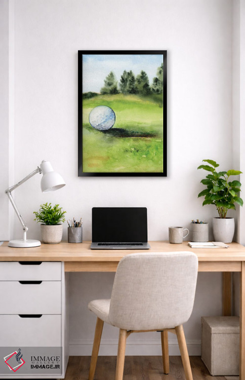 تابلو دکوراتیو زمان شروع بازی گلف ۲ اثر جنیفر پکستون پارکر - D5B