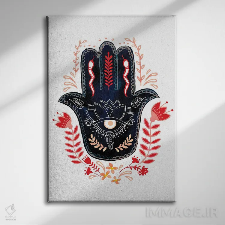 تابلو دکوراتیو همسای دست سنتی ۱ اثر جنیفر پکستون پارکر - نمای روبهرو روی دیوار