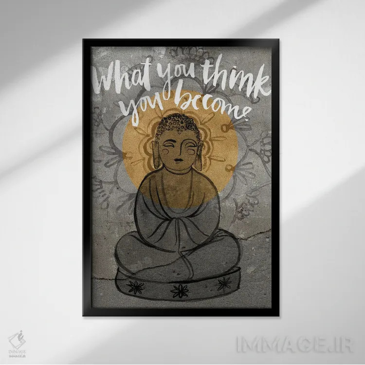 تابلو دکوراتیو رها کن ۲ اثر جنیفر پکستون پارکر - نمای قابدار مشکی