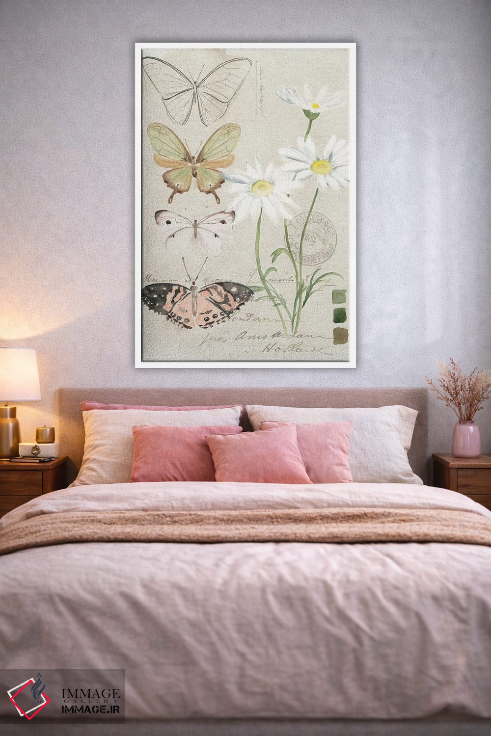 تابلو دکوراتیو گل های یادداشت مزرعه ۴ اثر جنیفر پکستون پارکر - D3W