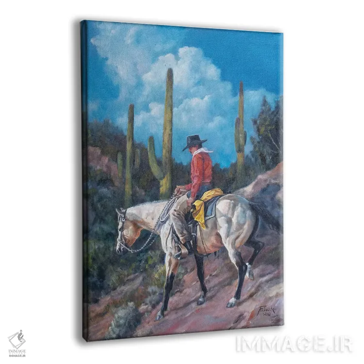 تابلو دکوراتیو میانبر ساگوارو اثر یان پرلی - نمای پرسپکتیو محصول