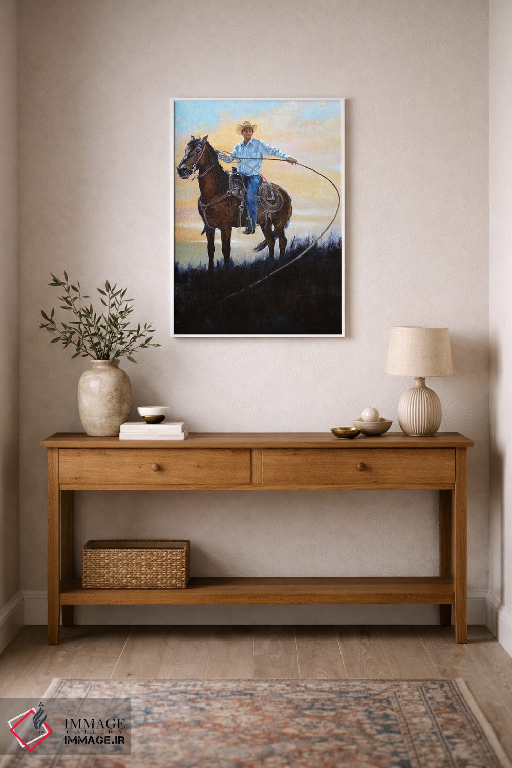 تابلو دکوراتیو کشاورز دامدار اثر یان پرلی - D1W