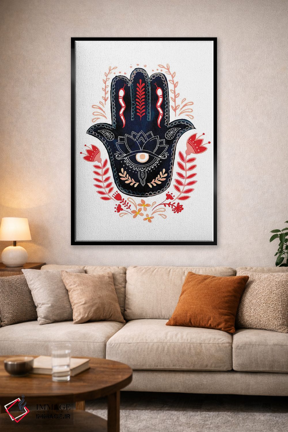 تابلو دکوراتیو همسای دست سنتی ۱ اثر جنیفر پکستون پارکر - D2B