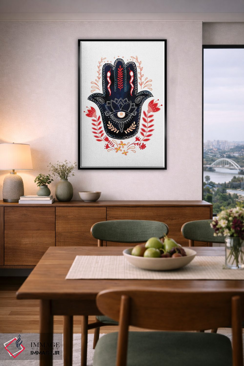 تابلو دکوراتیو همسای دست سنتی ۱ اثر جنیفر پکستون پارکر - D6B