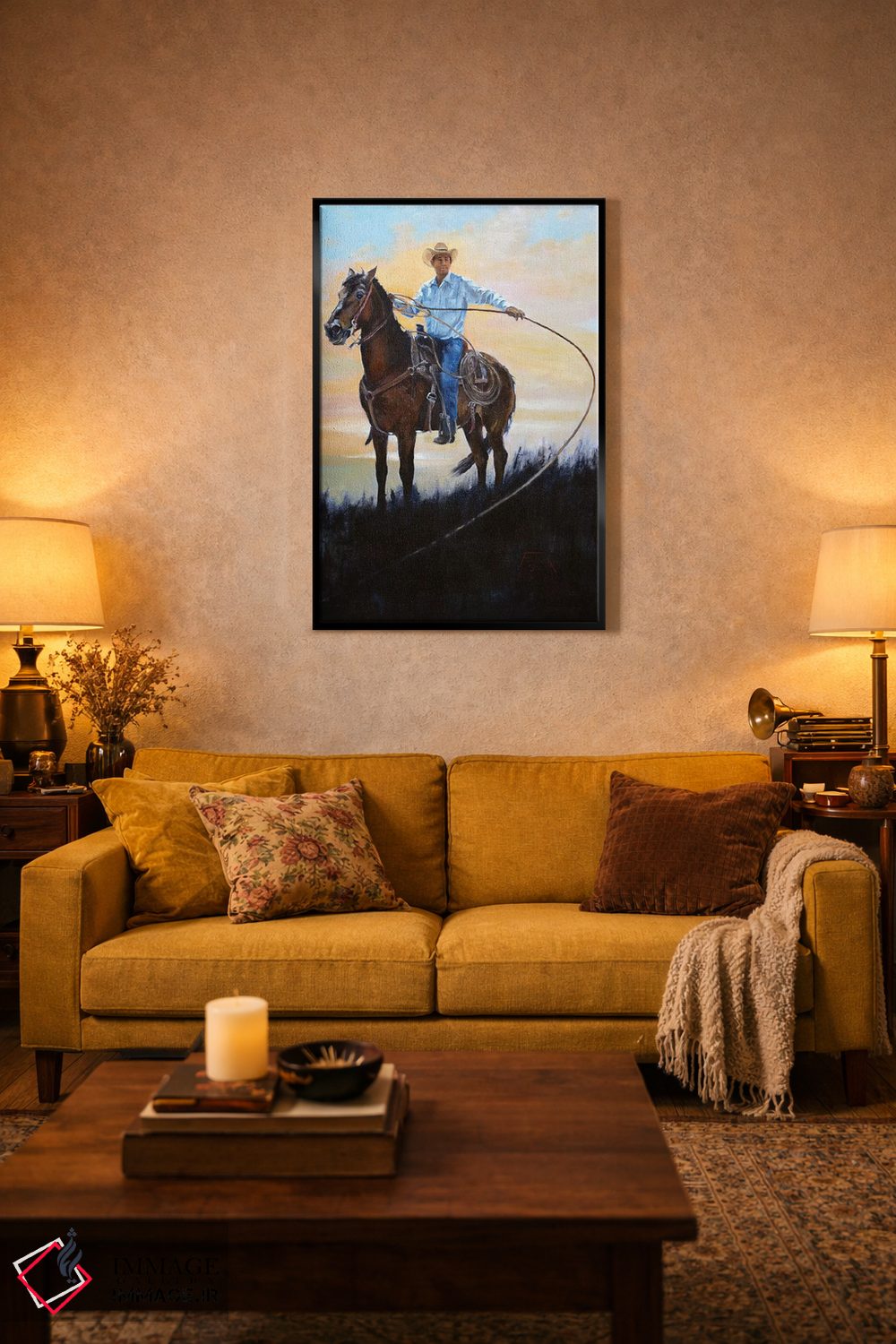 تابلو دکوراتیو کشاورز دامدار اثر یان پرلی - D4B