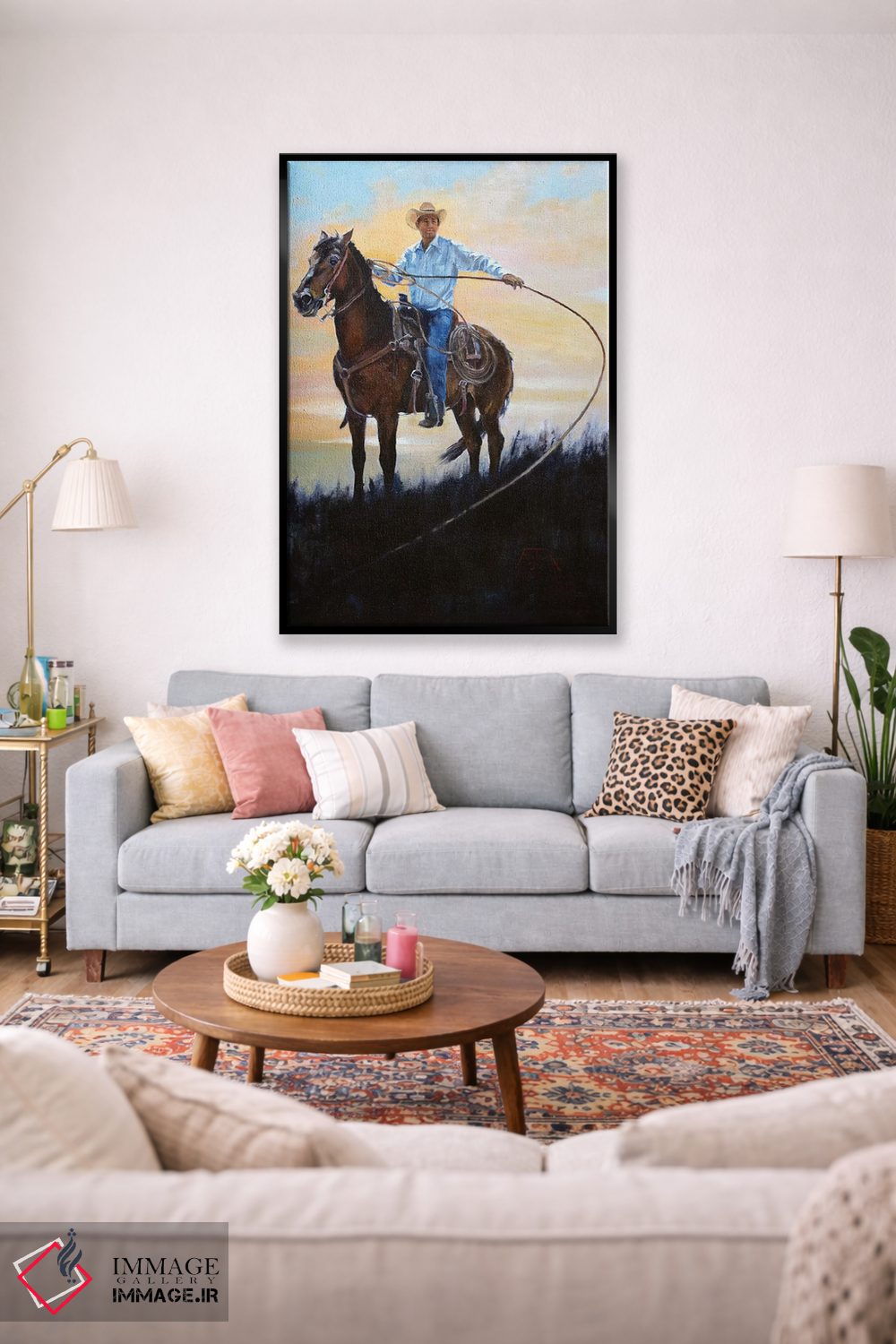 تابلو دکوراتیو کشاورز دامدار اثر یان پرلی - D2B