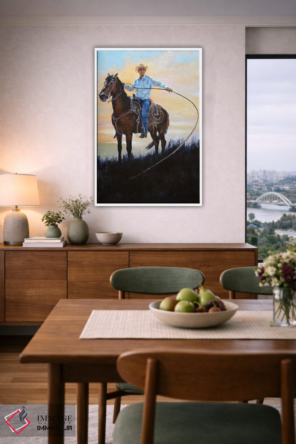 تابلو دکوراتیو کشاورز دامدار اثر یان پرلی - D6W