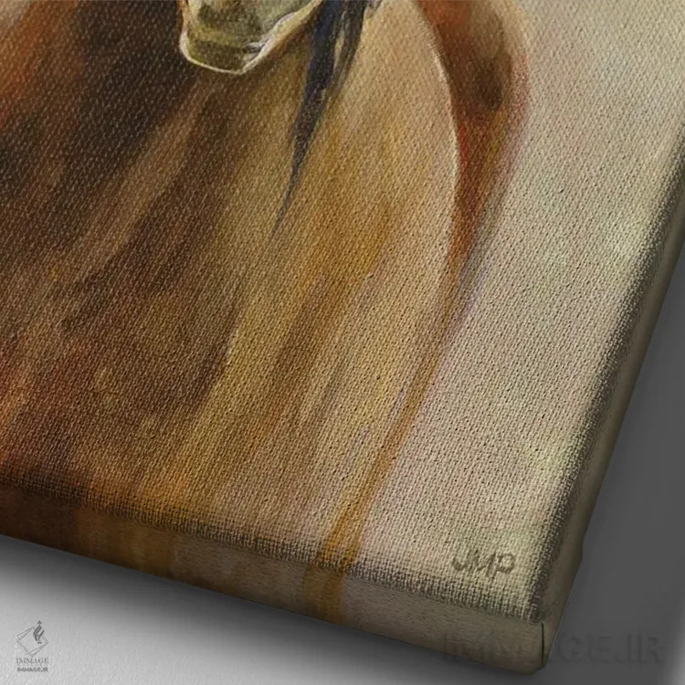 تابلو دکوراتیو روح غرب ۲ اثر جولیا پورینتون - نمای نزدیک بافت بوم