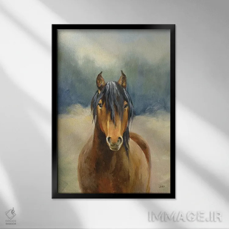 تابلو دکوراتیو روح غرب ۲ اثر جولیا پورینتون - نمای قابدار مشکی