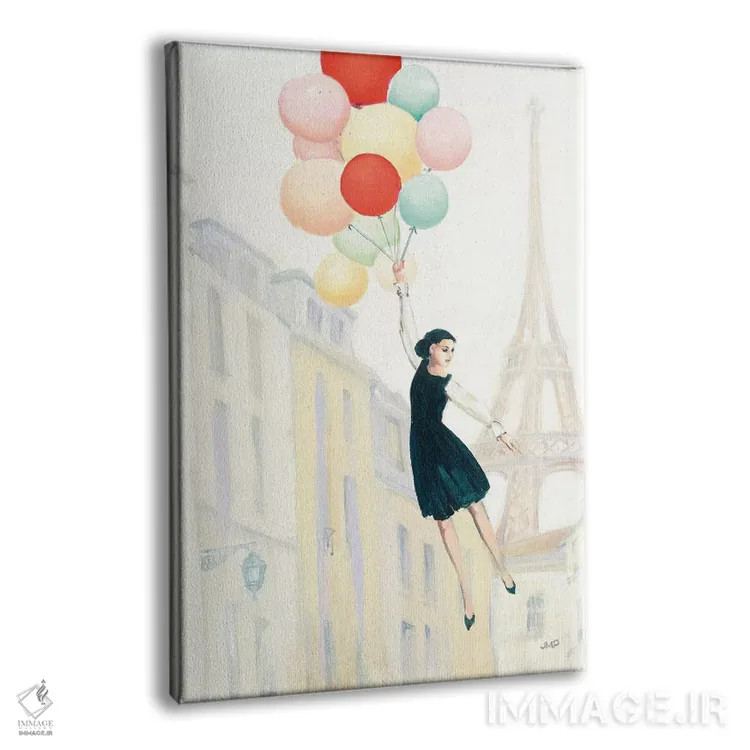 تابلو دکوراتیو بالا در پاریس ۲ اثر جولیا پورینتون - نمای پرسپکتیو محصول