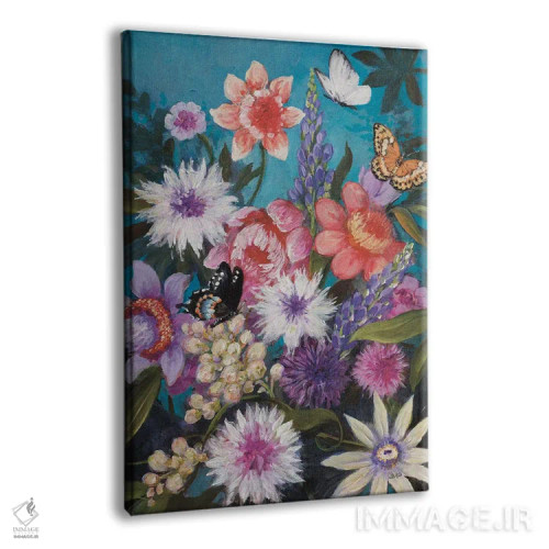 تابلو دکوراتیو لذت باغ پروانه ها اثر جولیا پورینتون - نمای پرسپکتیو محصول