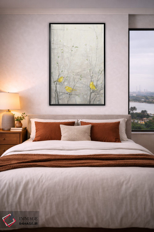 تابلو دکوراتیو پرندگان روی درخت ۱ اثر جولیا پورینتون - D5B