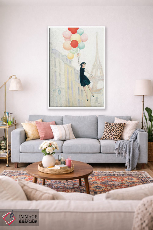 تابلو دکوراتیو بالا در پاریس ۲ اثر جولیا پورینتون - D1W
