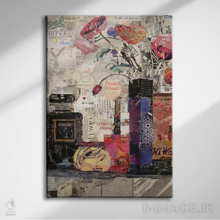 تابلو دکوراتیو قدرت گل ها اثر جیمی پاولیچ-واکر - نمای روبهرو روی دیوار